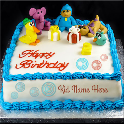 Write Name On Happy Birthday Wishes cake For Kids